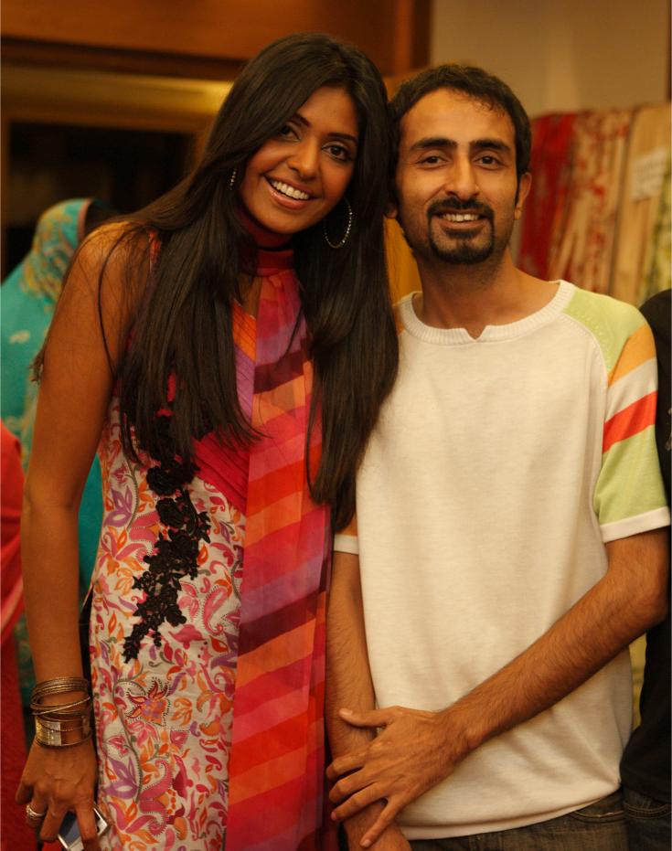 Iraj wering Sobia Nazir with Asif Nicky of Catalyst